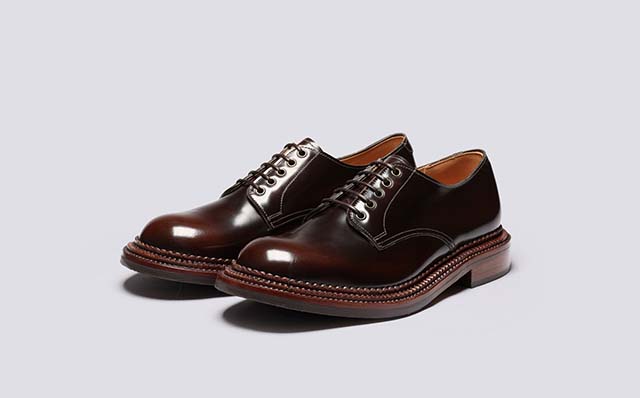 Grenson Dermot Mens Formal Shoes in Brown Bookbinder Leather GRS114131